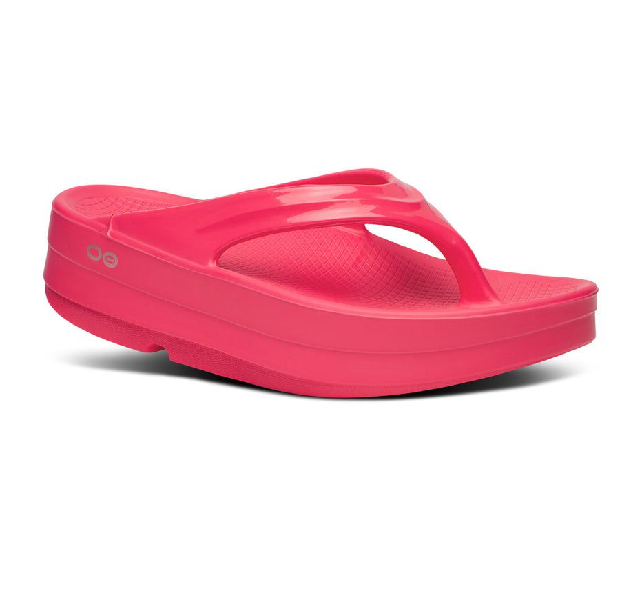 Oofos Oomega Oolala - Women's Flip Flops Pink - Canada ( THMZ-81079 )